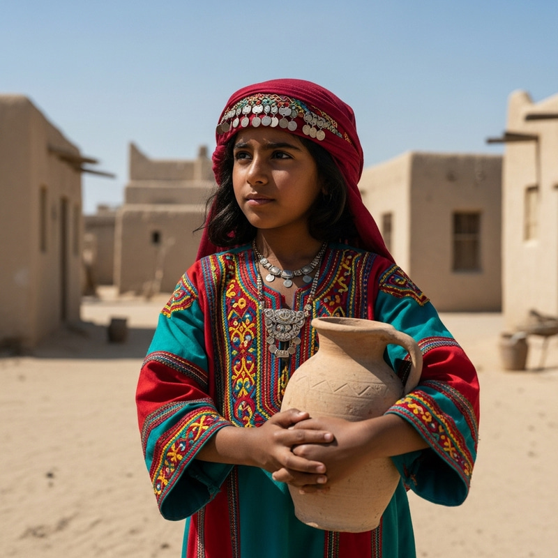Qatari Girl in Historic Qatar Qatari Girl in Historic Qatar