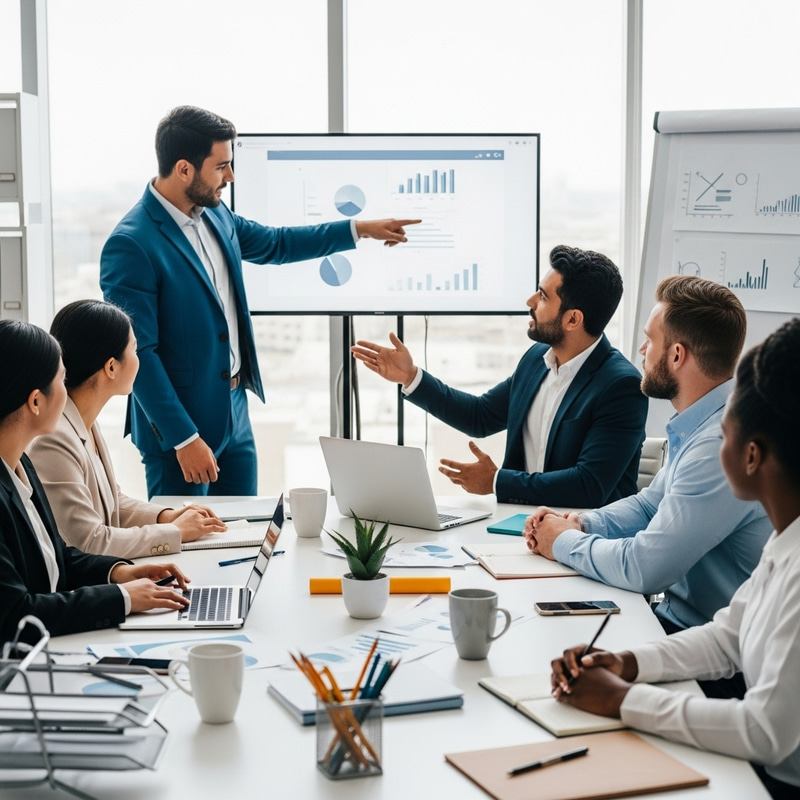 Realistic Work Meeting with Diverse Professionals Realistic Work Meeting with Diverse Professionals