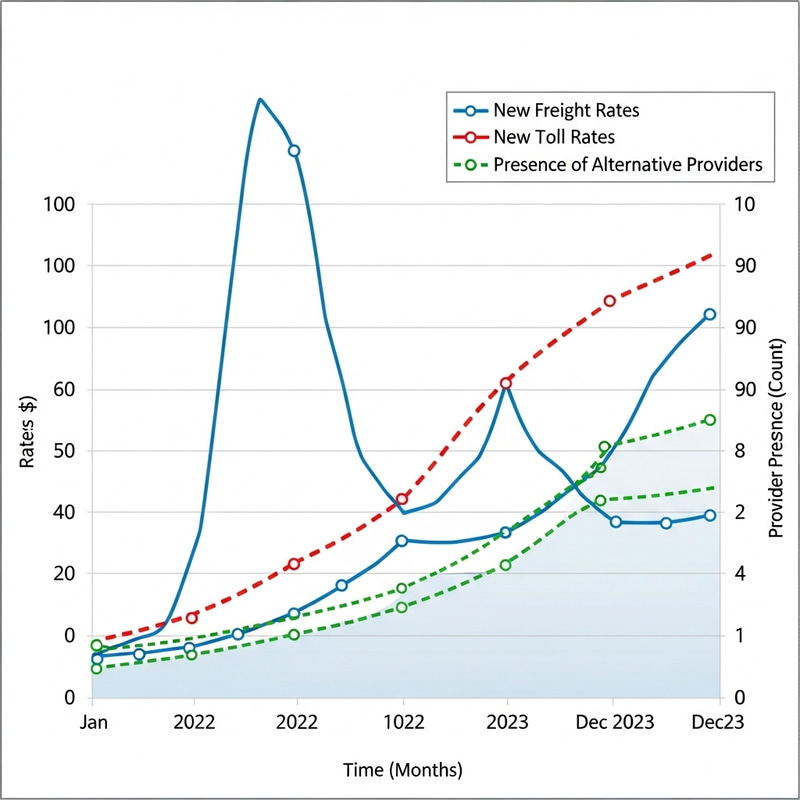 New Freight Rates vs. Toll Rates: Are There Alternative Providers?