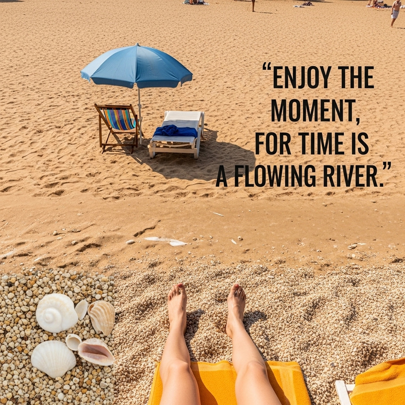 Tranquil Sandy Beach Escape: Leisurely Waves and Golden Tans Tranquil Sandy Beach Escape: Leisurely Waves and Golden Tans