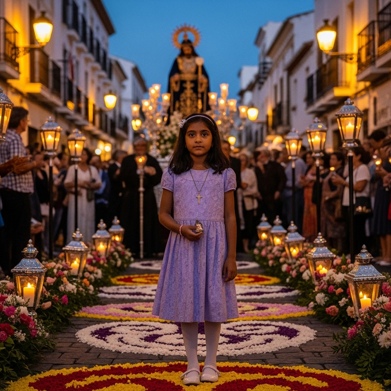 Semana Santa and a Young Girl: Devotion and Tradition Semana Santa and a Young Girl: Devotion and Tradition