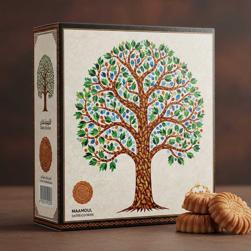 Palestinian Culture: Tree of Life Mosaic & Maamoul Cookies