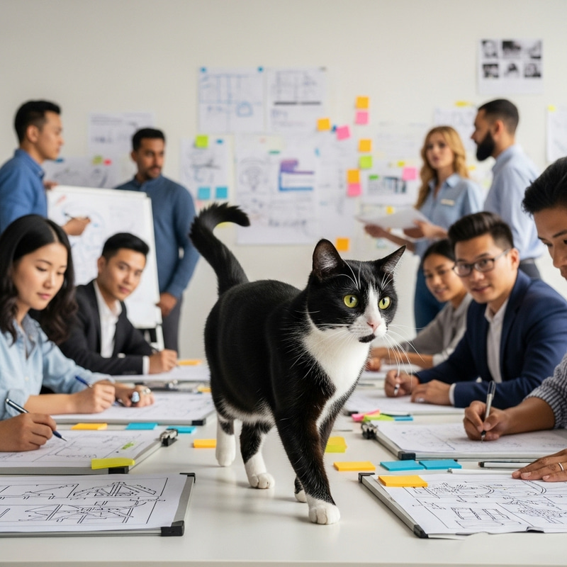 Tuxedo Cat in Ad Agency: A Unique Blend of Creativity and Elegance Tuxedo Cat in Ad Agency: A Unique Blend of Creativity and Elegance