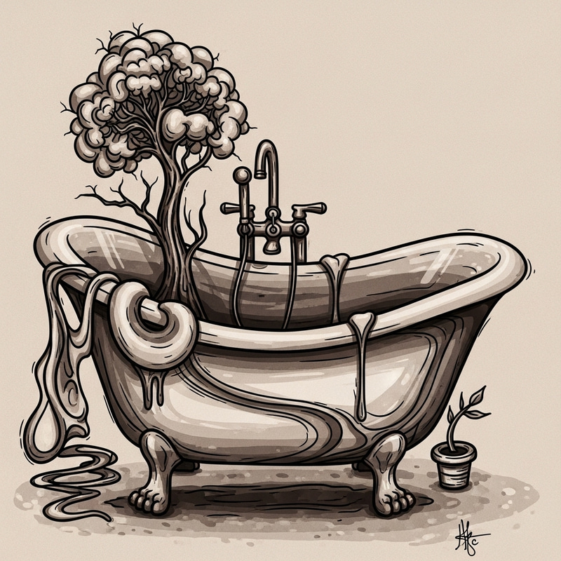 Abstract Art of a Bathtub | A Unique Visual Experience Abstract Art of a Bathtub | A Unique Visual Experience