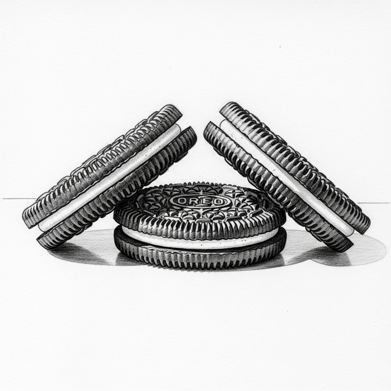 Oreo Cookie Sketch: Centerpiece Design Oreo Cookie Sketch: Centerpiece Design