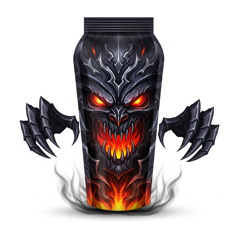 Shadow Fiend Energy Drink Packaging | Fantasy Video Game Concept Shadow Fiend Energy Drink Packaging | Fantasy Video Game Concept