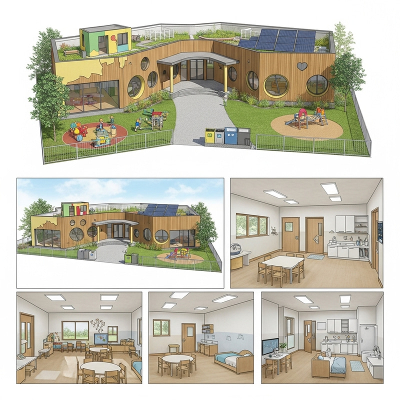 Proposed Nursery Center Project Architecture Design in English