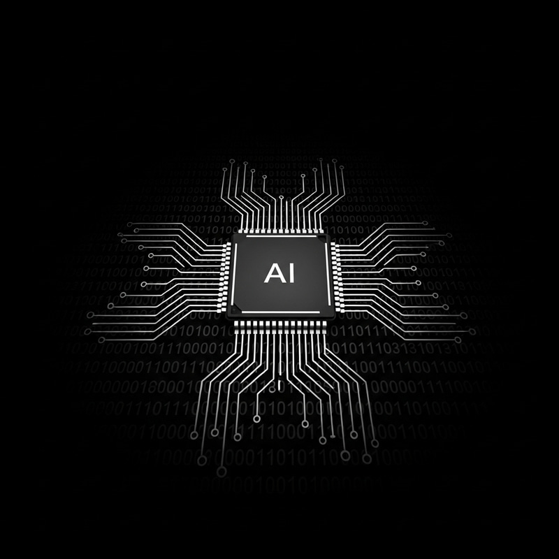 Dark & Minimalistic Visual Depicting AI with Binary Code Formation Dark & Minimalistic Visual Depicting AI with Binary Code Formation