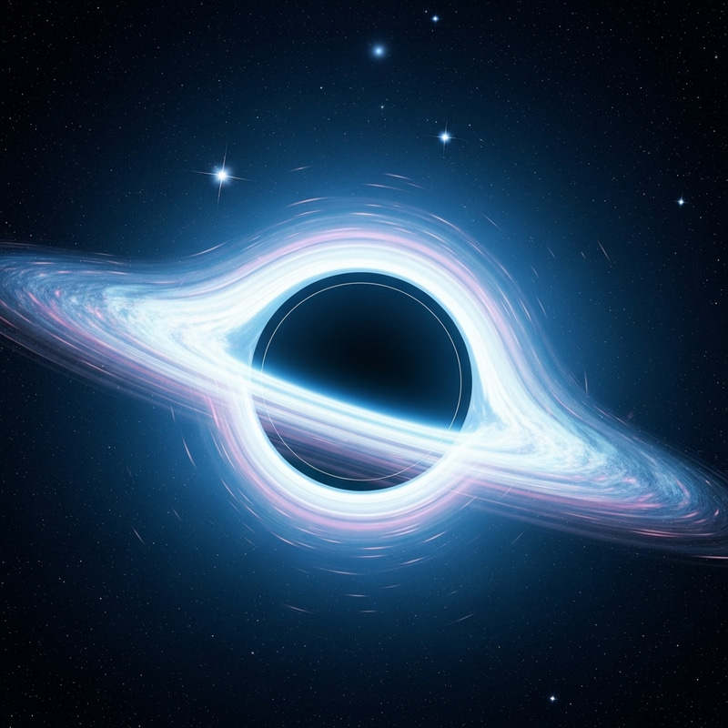 Eerie Cosmic Spectacle: Enigmatic Black Hole & Vibrant Accretion Disk Eerie Cosmic Spectacle: Enigmatic Black Hole & Vibrant Accretion Disk