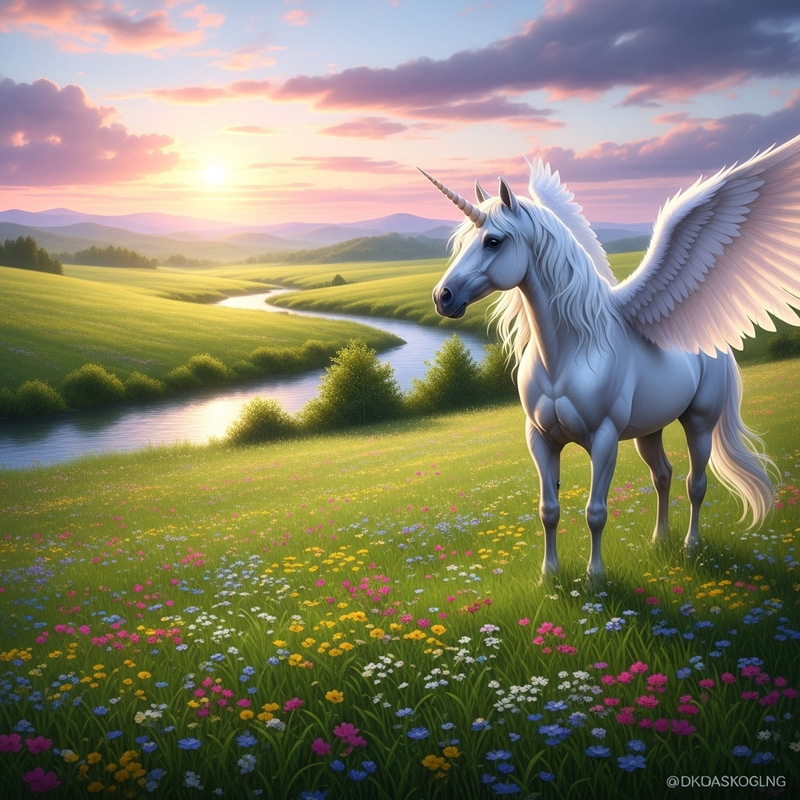Enchanting Unicorn: Majestic Beauty Amidst Nature