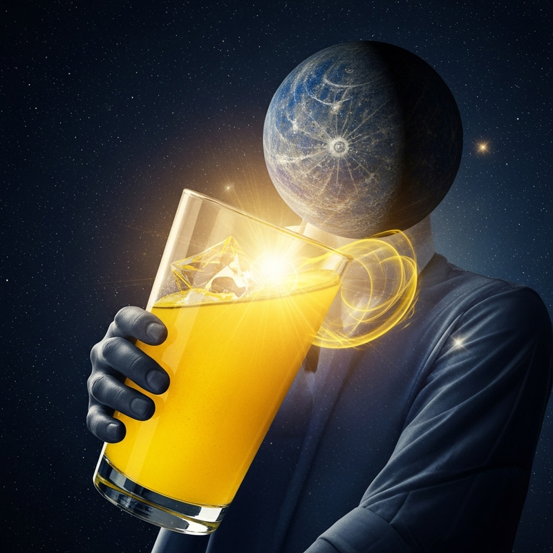 Mercury Sips Gatorade: A Cosmic Twist