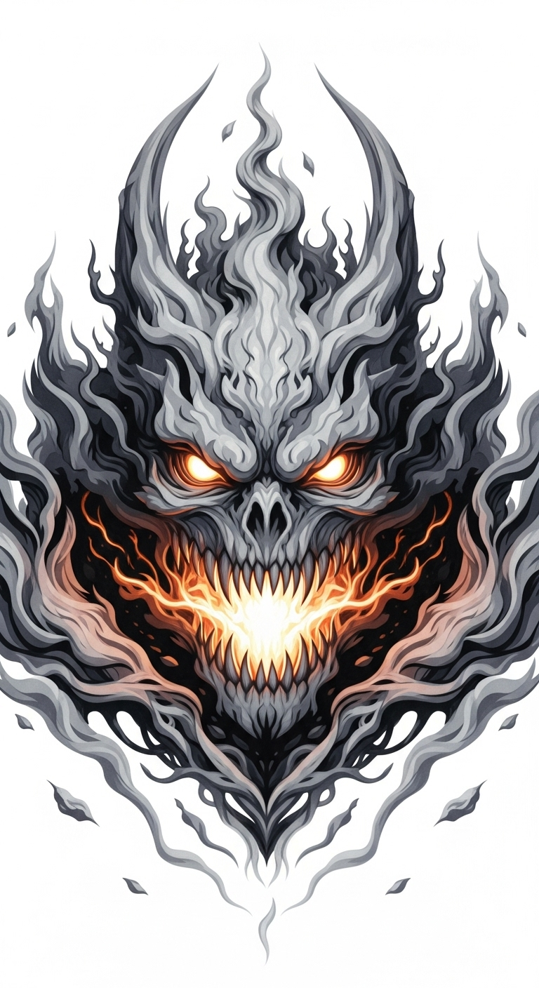 Ethereal Ash and Smoke Monster | Fine-Grained Kirigami Art Ethereal Ash and Smoke Monster | Fine-Grained Kirigami Art