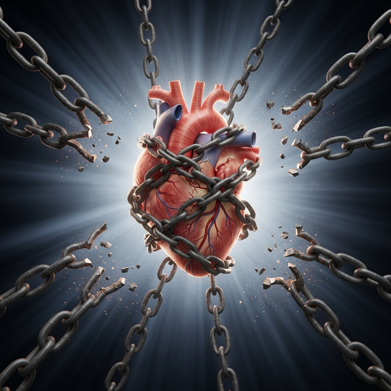 Breaking Heart Chains: A Symbol of Freedom Breaking Heart Chains: A Symbol of Freedom