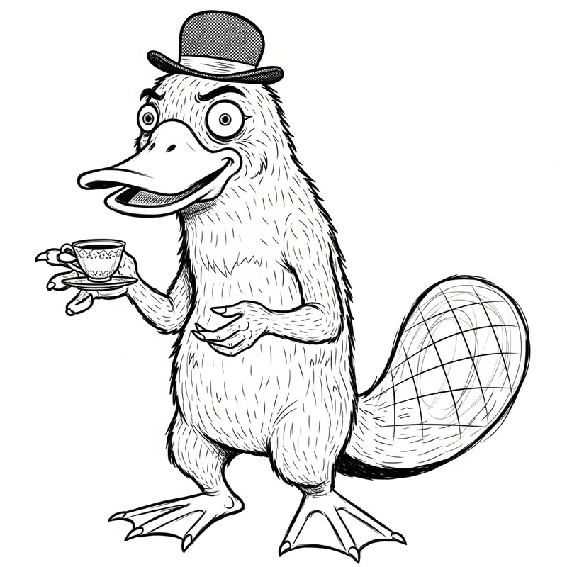 Quirky and Whimsical Animal Character Sketch