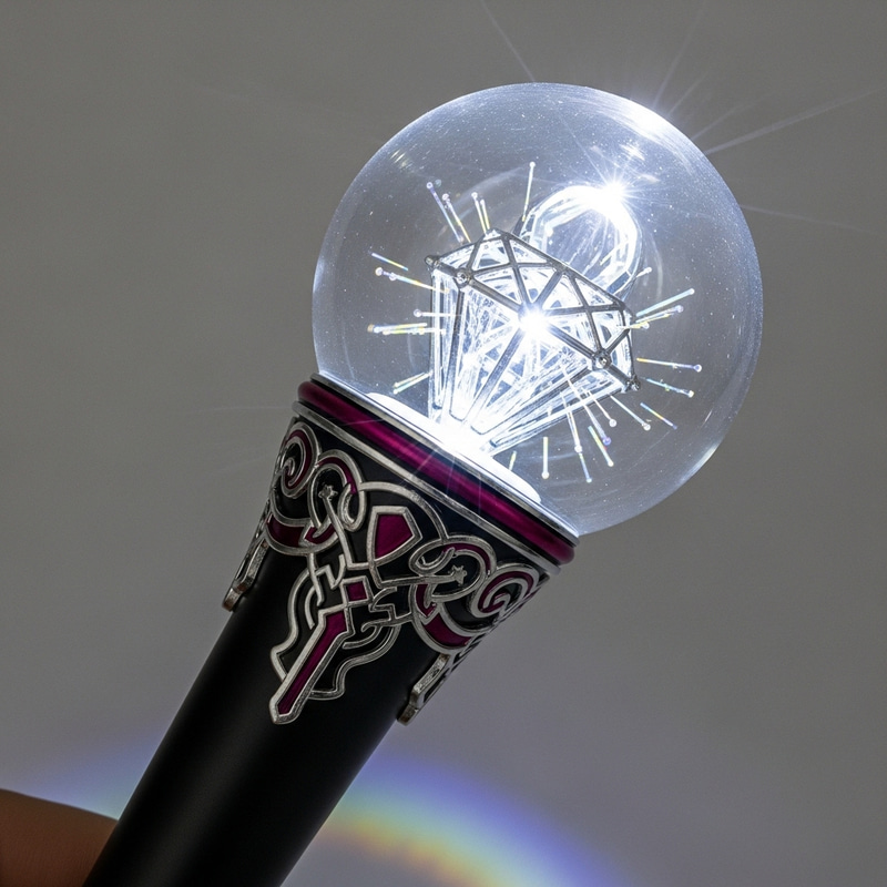 Kpop Y2K Lightstick with Diamond Enclosure Kpop Y2K Lightstick with Diamond Enclosure