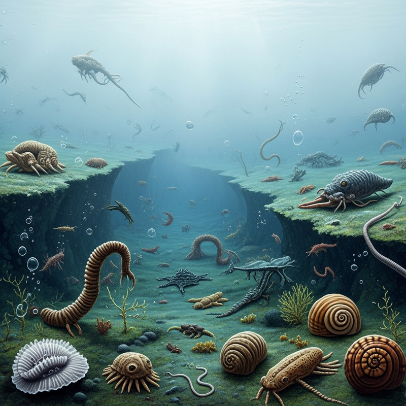Infra-Cambrian Period: Ancient Ocean Life