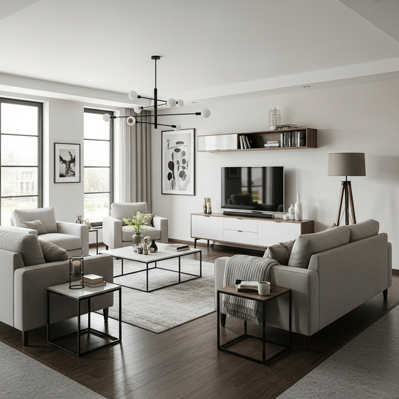 Modern & Spacious 6m x 5m Living Room Design Ideas