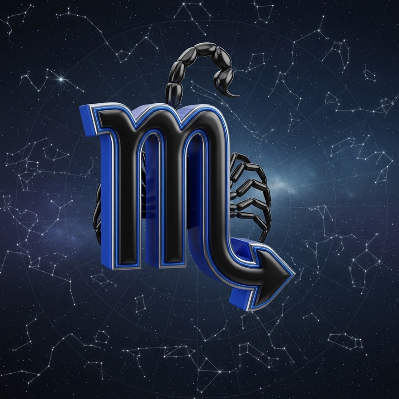 Scorpio Zodiac Symbol in Realistic 3D | Night Sky Art Scorpio Zodiac Symbol in Realistic 3D | Night Sky Art