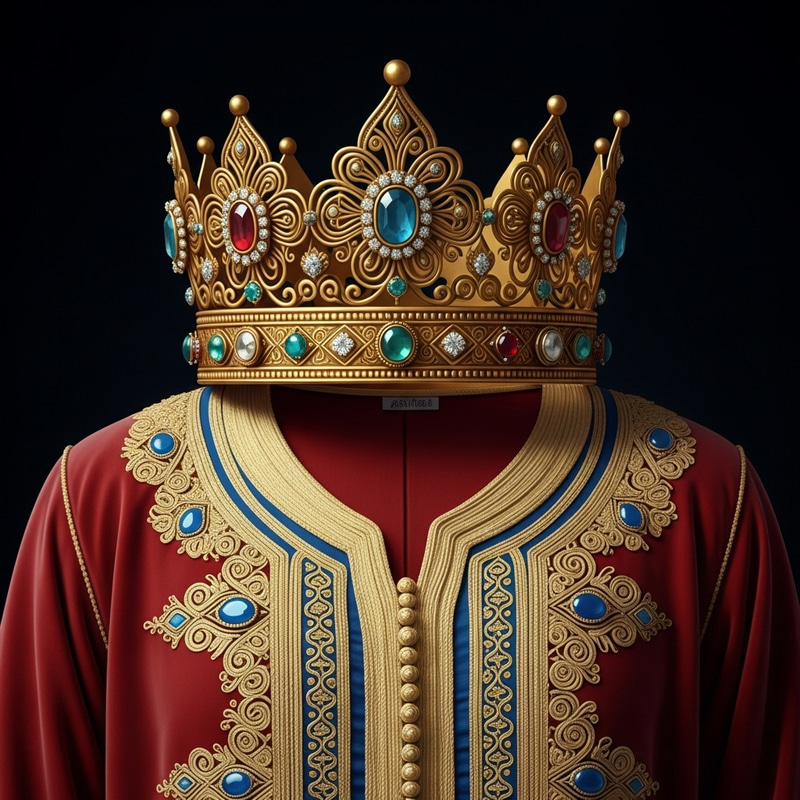 Roman Imperial Crowns with Moroccan Caftan Inspiration