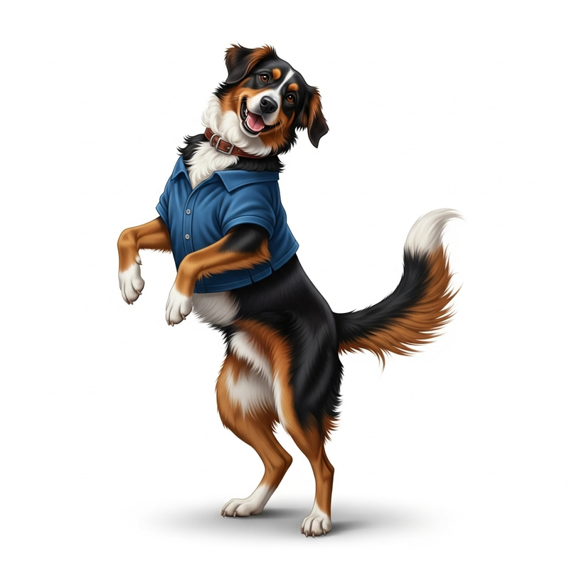 Joyful Dancing Dog | Medium Breed Shines in Dance Joyful Dancing Dog | Medium Breed Shines in Dance