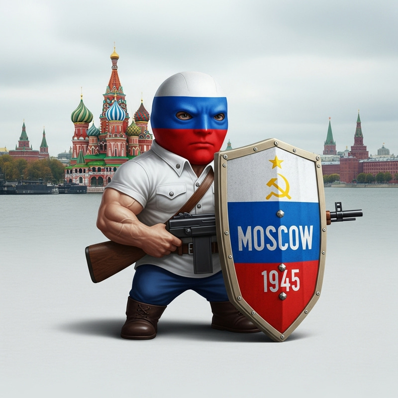 Muscular Minion Defending Russia 1945 - Protecting Moscow