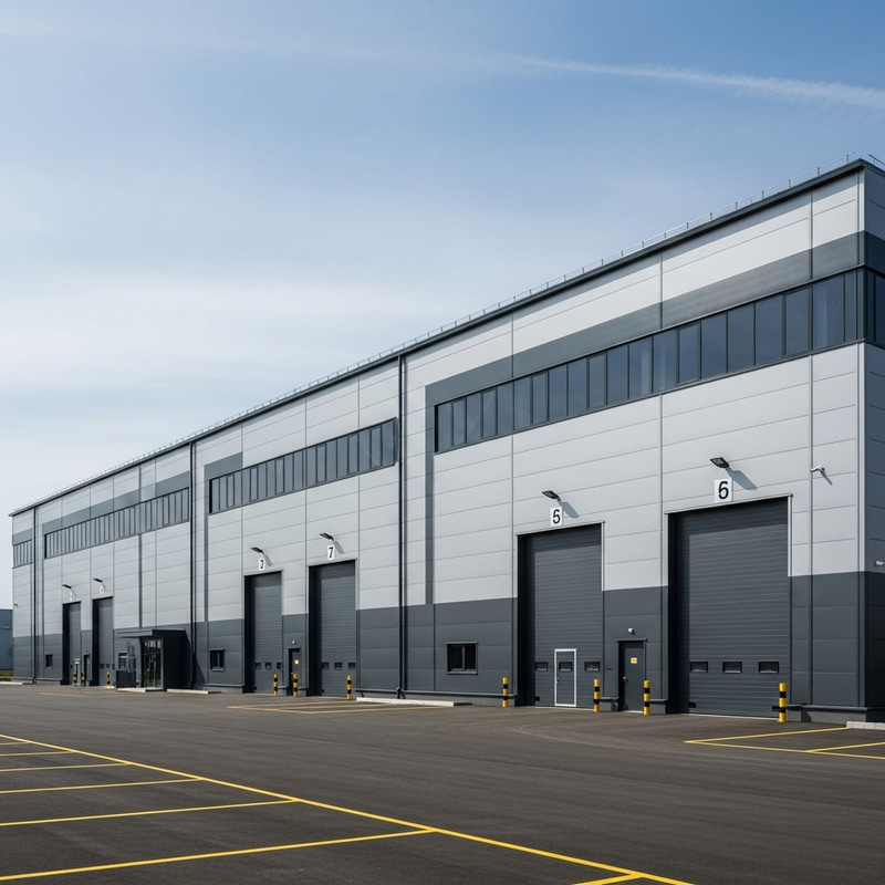 Unique 7000 m2 Industrial Building Constructed with Sandwich Panels