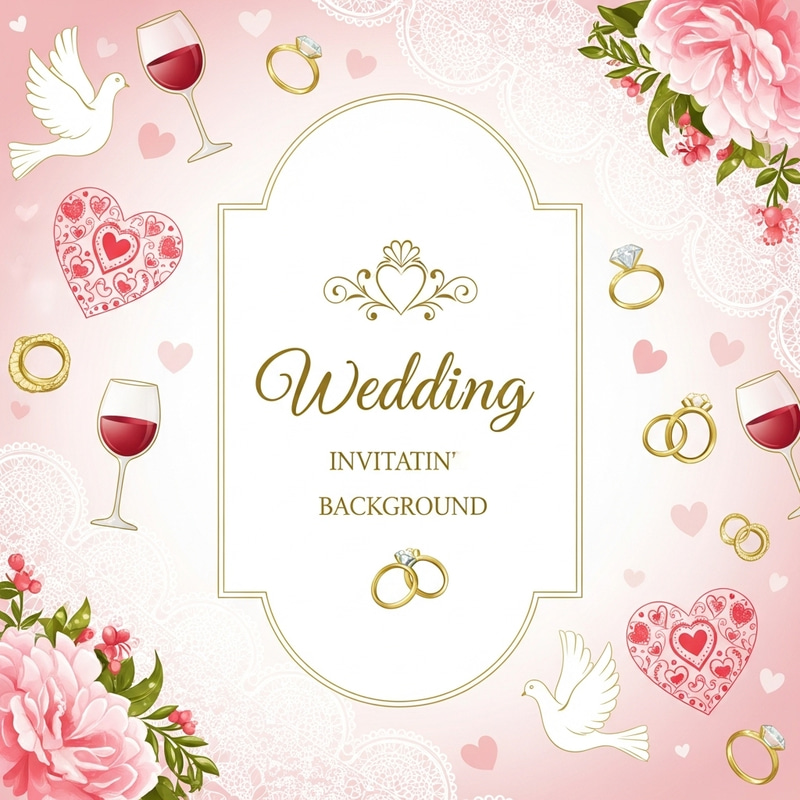 Elegant Wedding Invitation Background