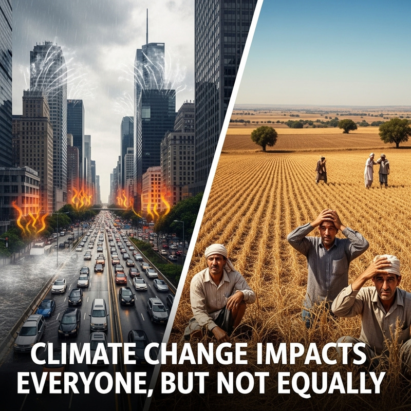 Climate Change Impacts Disproportionately: Urban vs. Rural