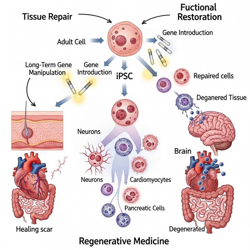 iPSC in Regenerative Medicine - Tissue Repair & Genetic Restoration