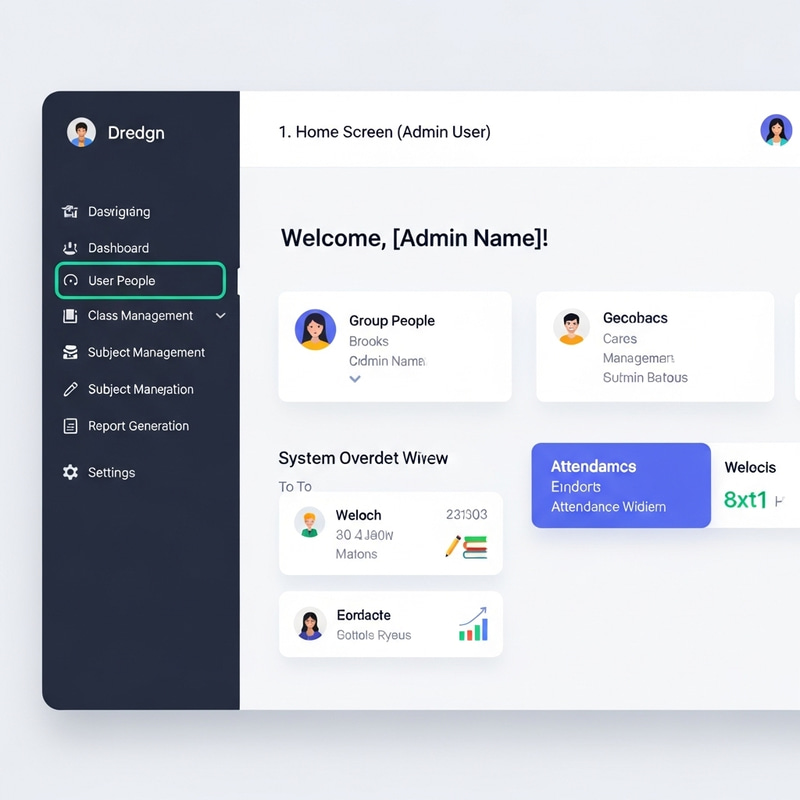 Modern Attendance Management System UI Design | Java & MySQL Modern Attendance Management System UI Design | Java & MySQL