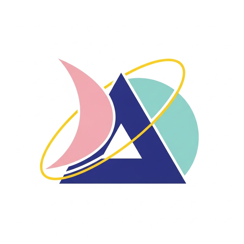 Modern Logo Design with Abstract Geometric Shapes Modern Logo Design with Abstract Geometric Shapes