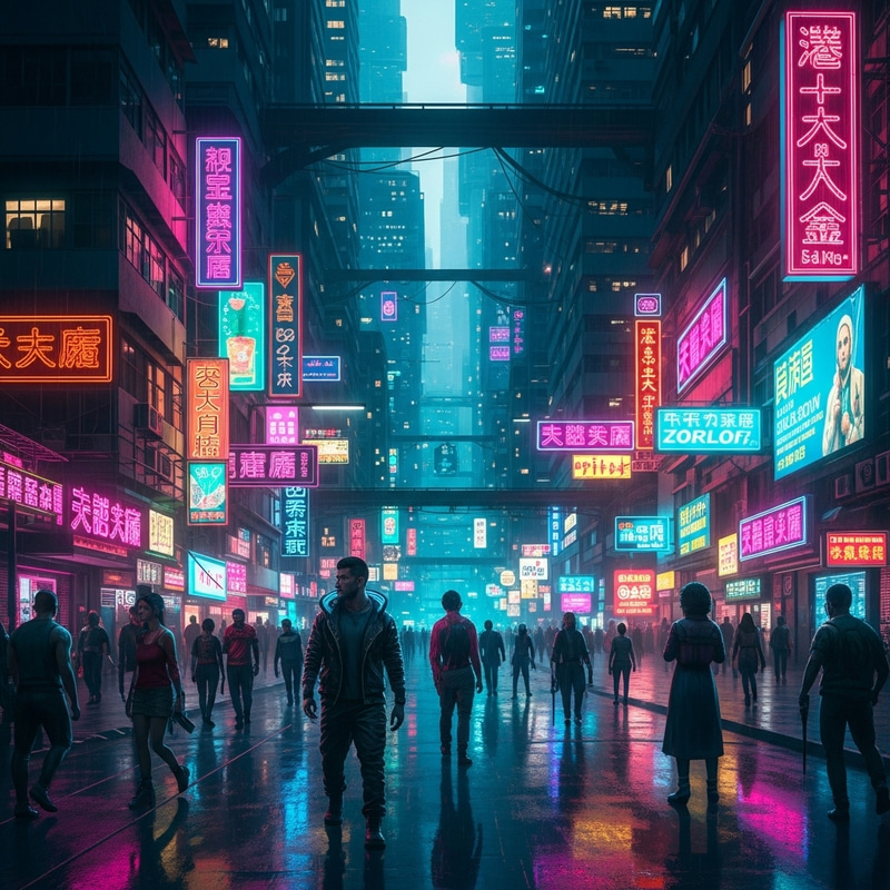 Neon City Cyberpunk: A Vibrant Neon-Drenched Metropolis Neon City Cyberpunk: A Vibrant Neon-Drenched Metropolis