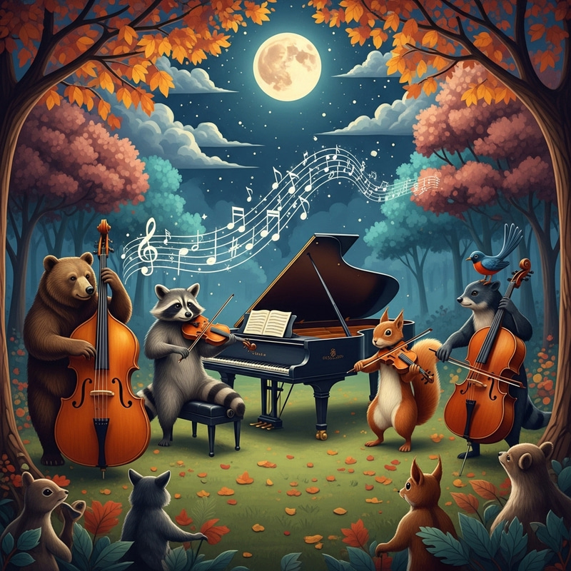 Musical Tale: Grand Piano in Enchanted Mystic Forest Musical Tale: Grand Piano in Enchanted Mystic Forest