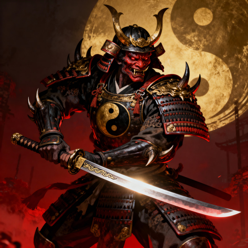 Oni Samurai: The Duality of Strength and Discipline Oni Samurai: The Duality of Strength and Discipline