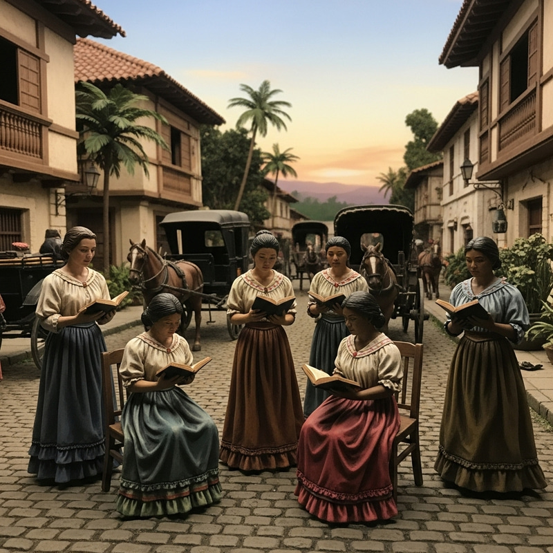Rizal's Girlfriends Diorama: 19th-Century Multi-Cultural Scene Rizal's Girlfriends Diorama: 19th-Century Multi-Cultural Scene