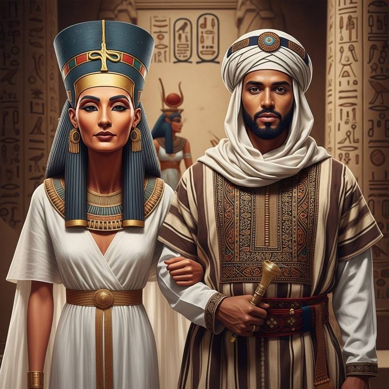 Nefertiti: Wife of a Berber Man in Traditional Attire Nefertiti: Wife of a Berber Man in Traditional Attire