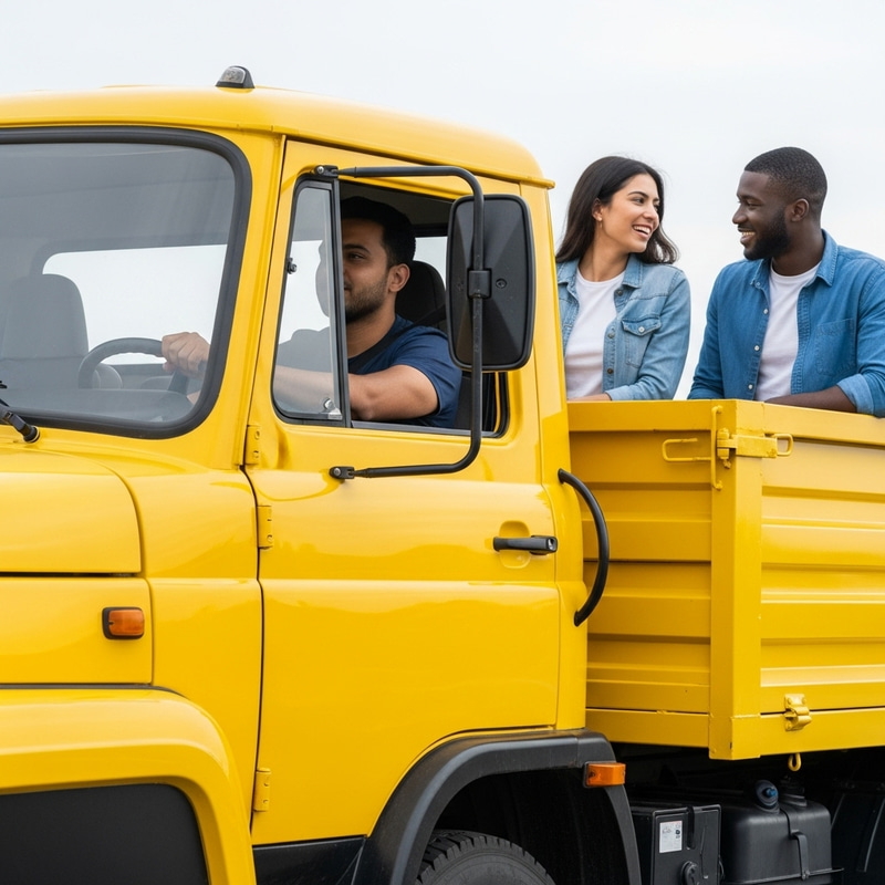 Vibrant Yellow KAMAZ Truck by MAZ | Diverse Team Journey