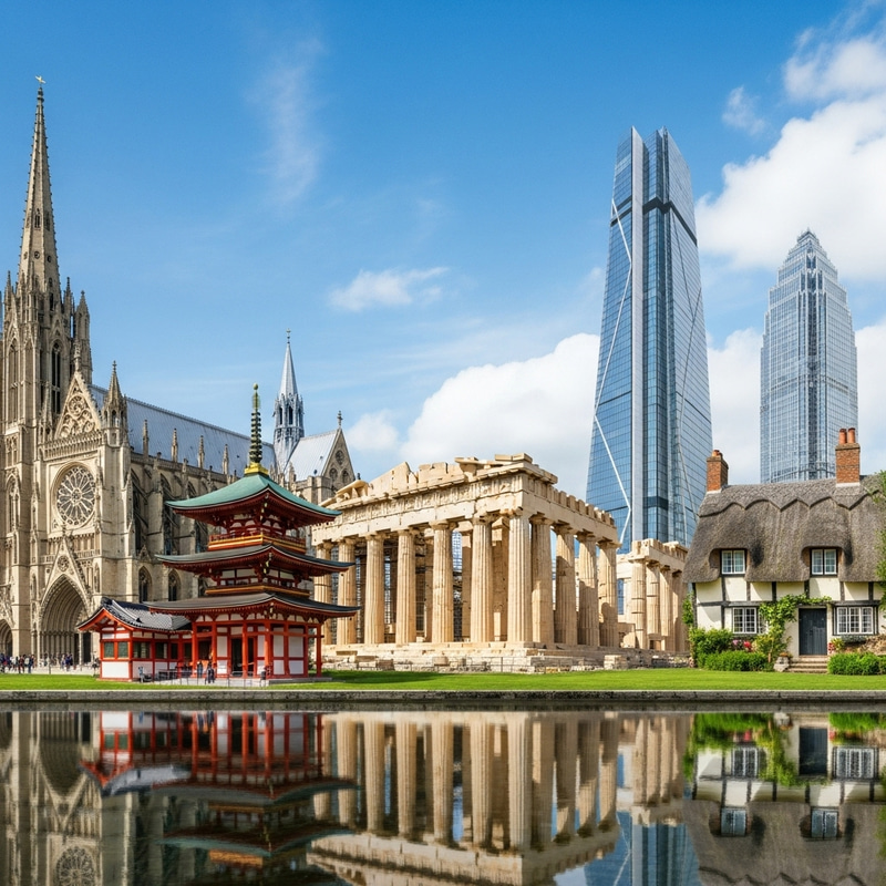 Worldwide Architectural Styles: A Visual Feast Worldwide Architectural Styles: A Visual Feast