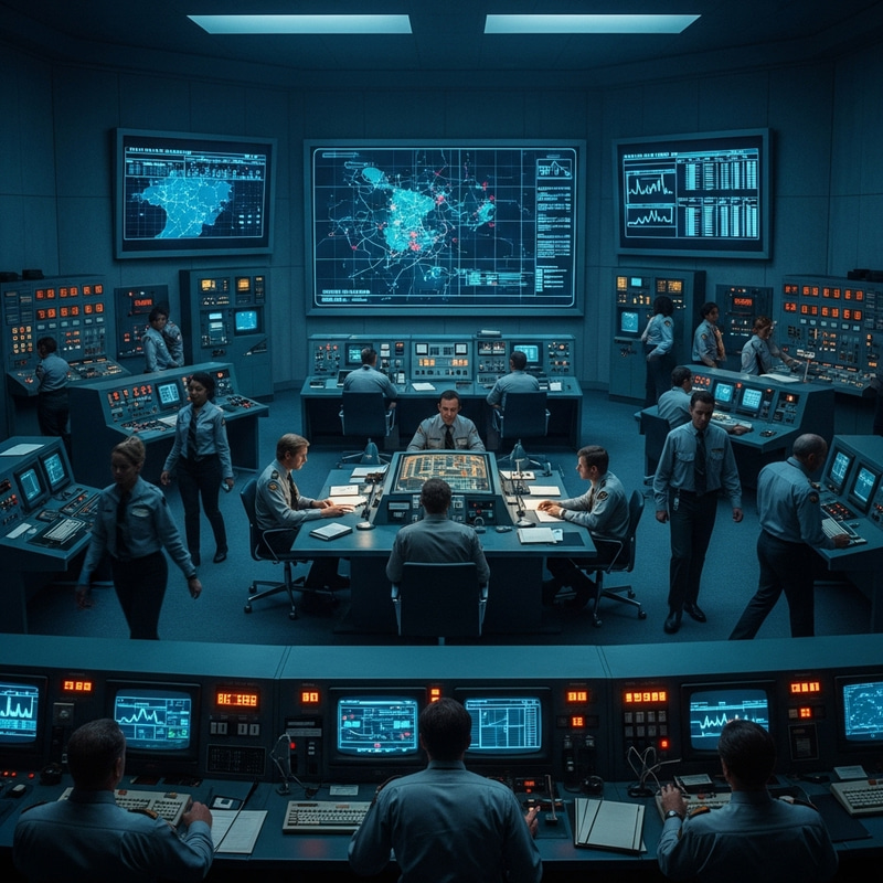 Detailed NORAD War Room based on War Games 1983