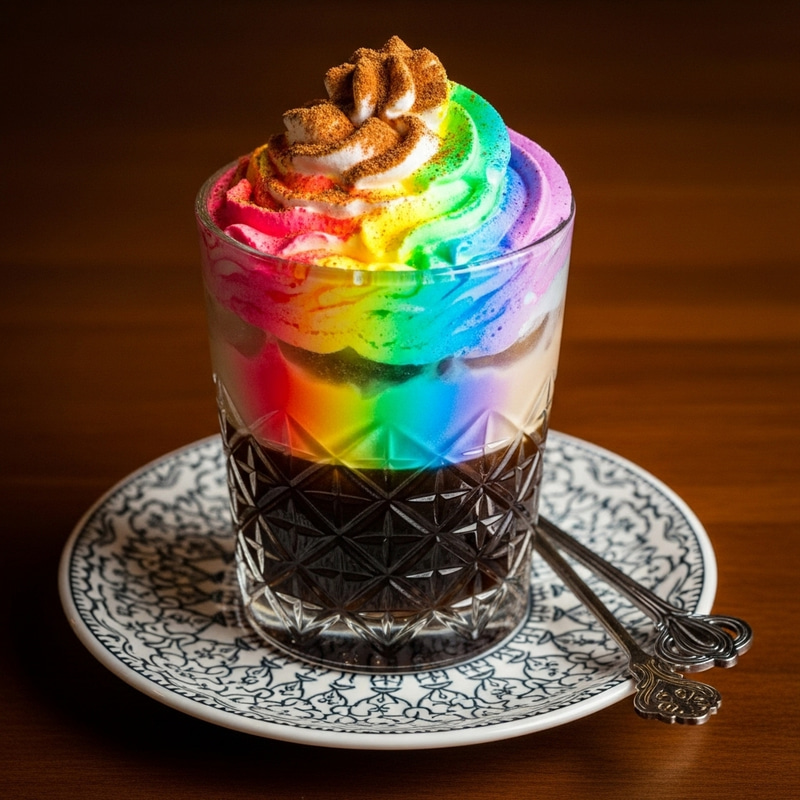 Colorful Coffee Cocktail - Unique Espresso Drink Colorful Coffee Cocktail - Unique Espresso Drink
