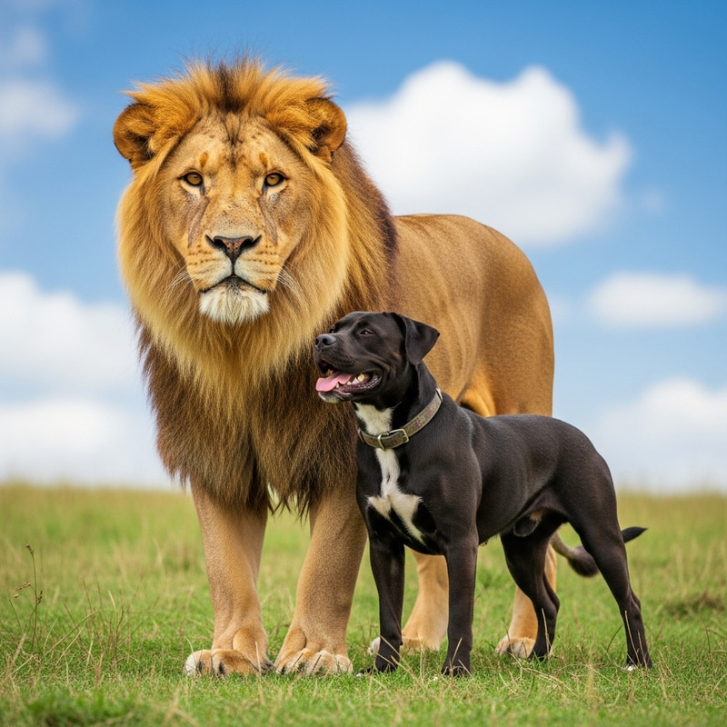 Lion and Dog: Unlikely Friends in Serenity Lion and Dog: Unlikely Friends in Serenity