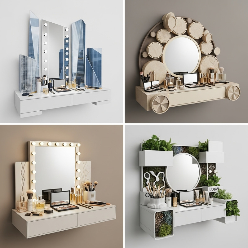 Luxurious Makeup Vanities Inspired by Modern Architecture Luxurious Makeup Vanities Inspired by Modern Architecture