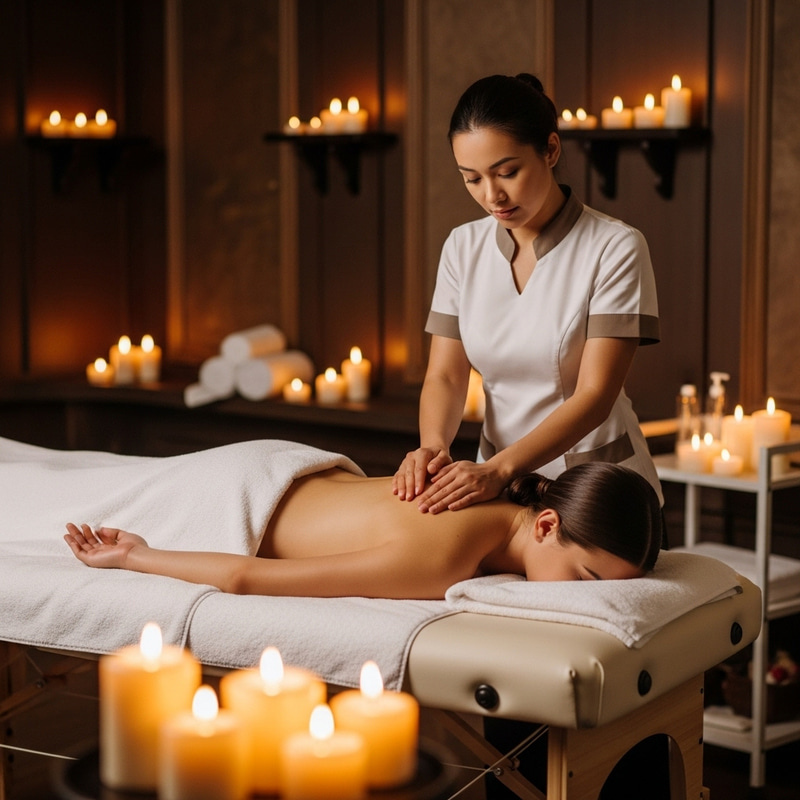 Relaxing Massage Experience in Luxurious Spa Setting Relaxing Massage Experience in Luxurious Spa Setting