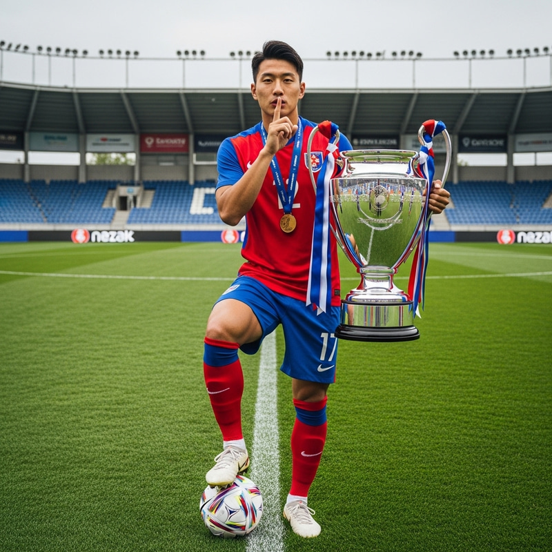 Russian Football Player Quietly Holds European Champion Clubs' Cup