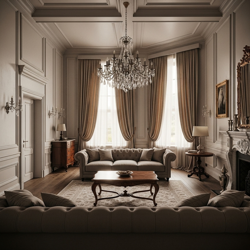 Elegant Living Room Design: Grand & Spacious Elegant Living Room Design: Grand & Spacious