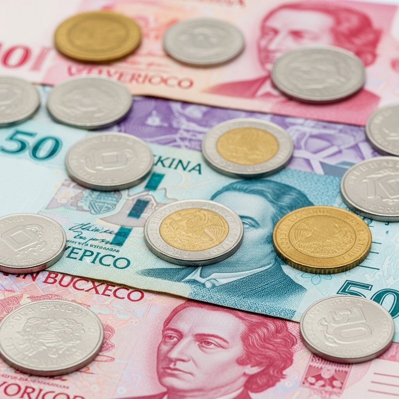 Dinero Mexicano: Intricate Coins & Banknotes Showcase