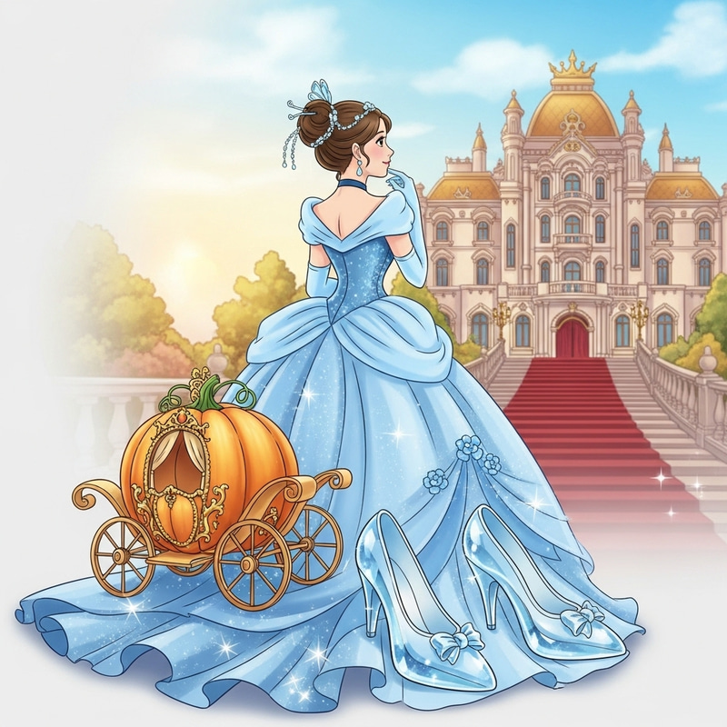 Enchanting Cinderella Ball Gown | Royal Fairy Tale Dress