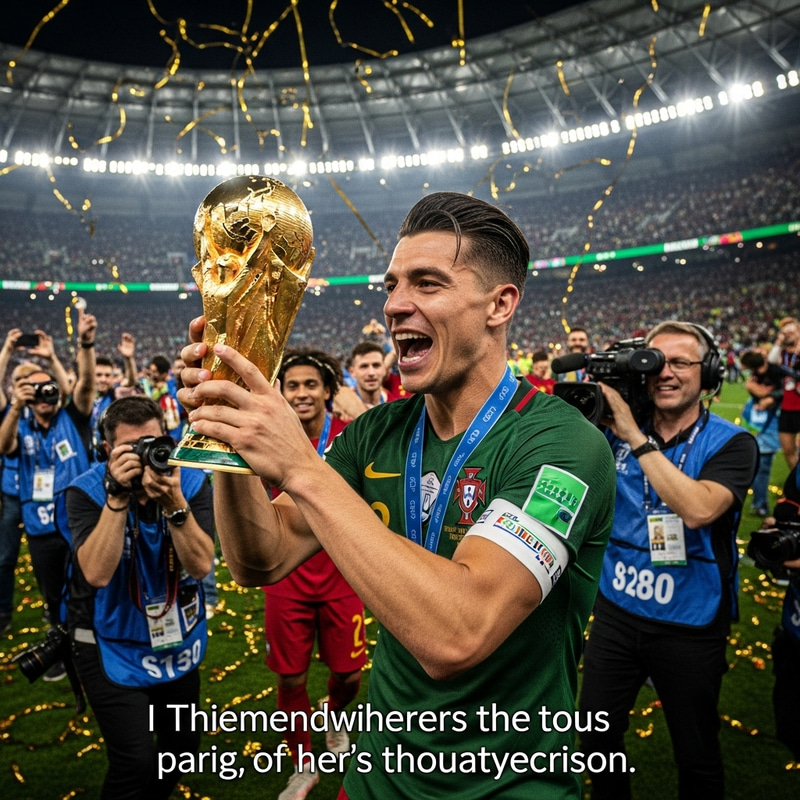 Cristiano Ronaldo Lifts World Cup Trophy for Portugal Cristiano Ronaldo Lifts World Cup Trophy for Portugal