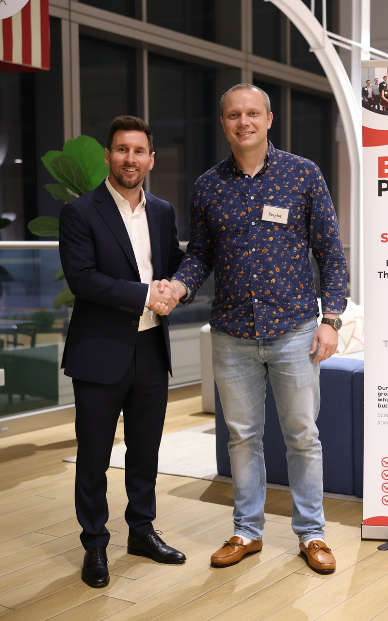 Handshake with Lionel Messi - A Memorable Moment