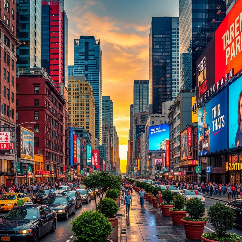 Vibrant Cityscape: Exploring a Riot of Colors Vibrant Cityscape: Exploring a Riot of Colors